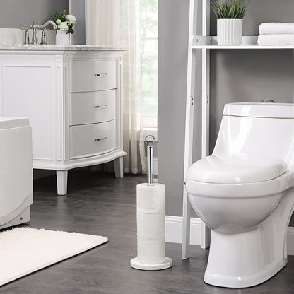 Faux Marble Spare Toilet Paper Roll Holder Stand