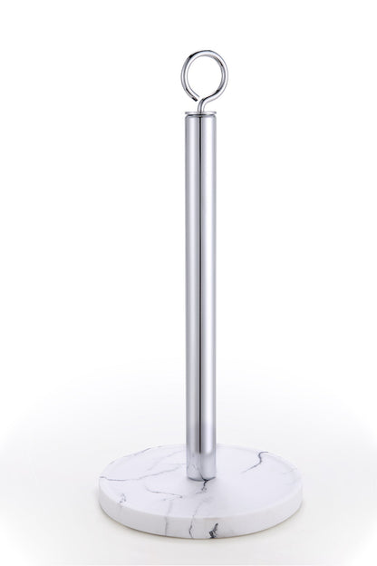 Heavy Weighted Faux Marble Paper Towel Holder Stand