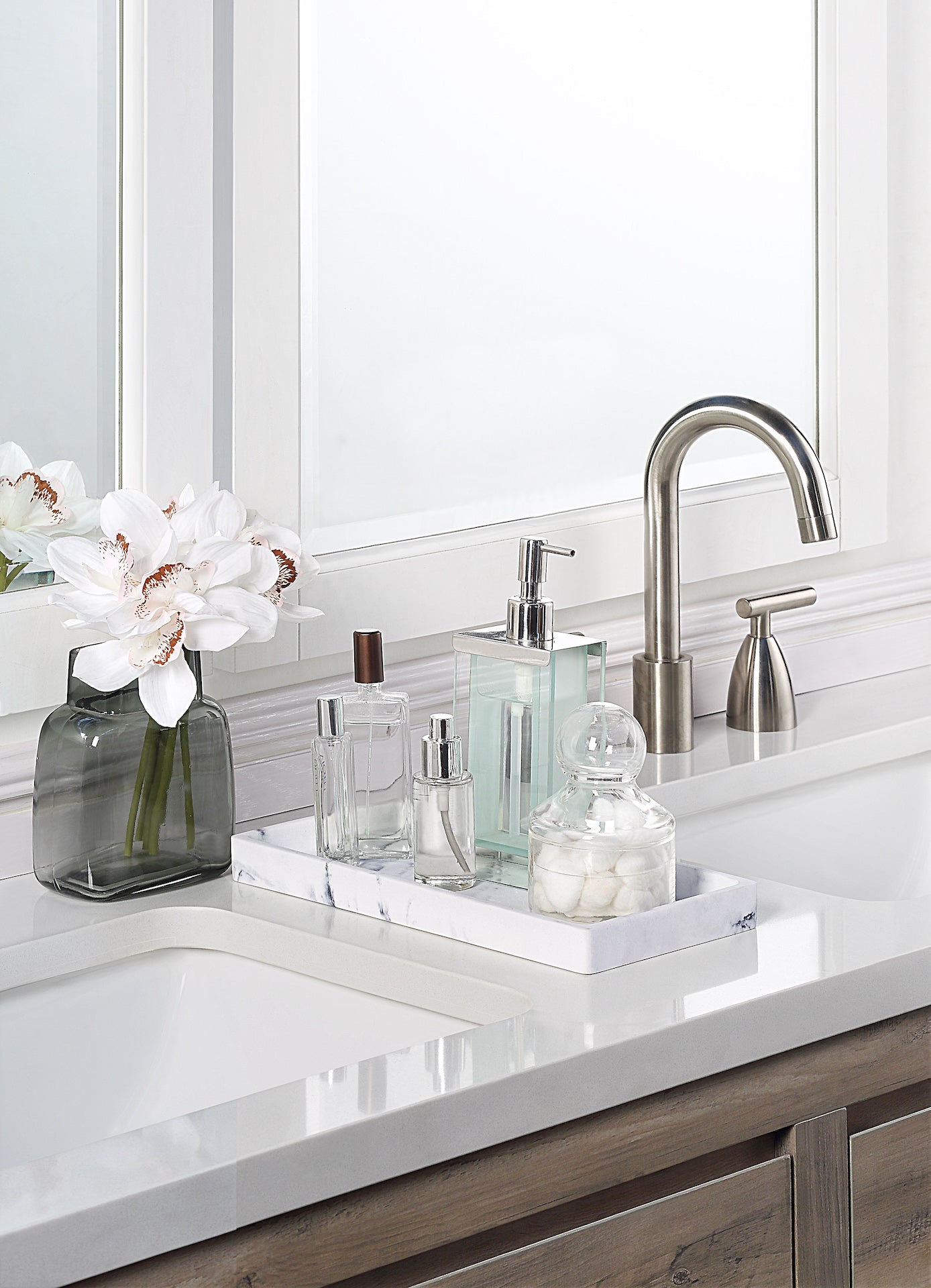 Vanity Jewelry Organizer Resin Faux Tray