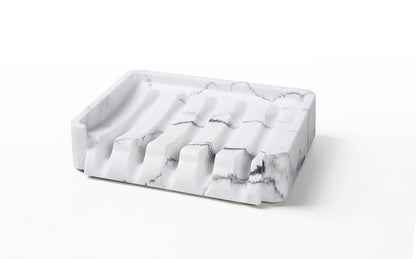 Faux Marble Soap, Sponge Dish Drainer Holder