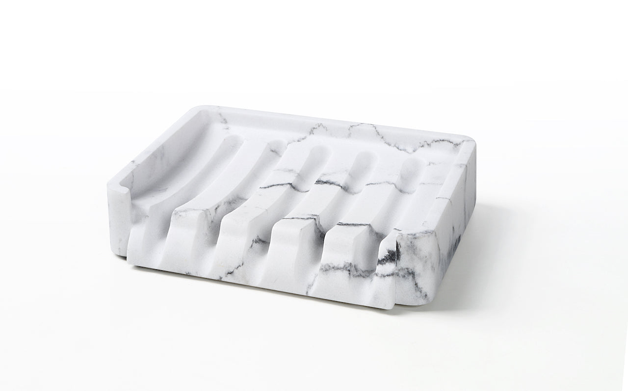 Faux Marble Soap, Sponge Dish Drainer Holder