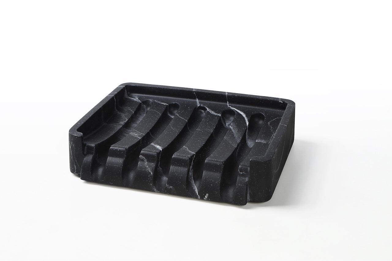 Faux Marble Soap, Sponge Dish Drainer Holder