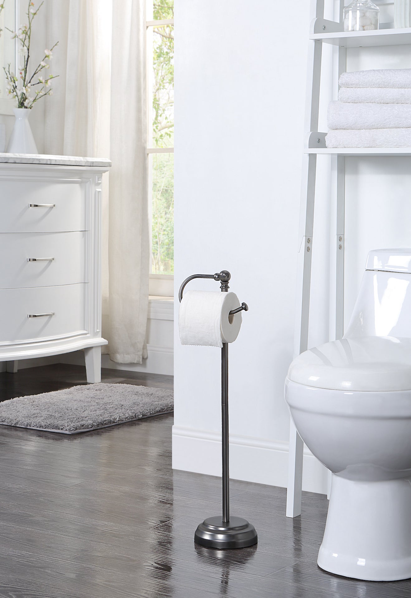 Classic Free Standing Toilet Tissue Paper Holder