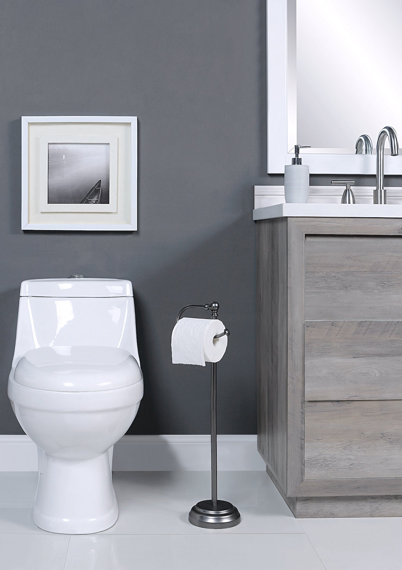 Classic Free Standing Toilet Tissue Paper Holder