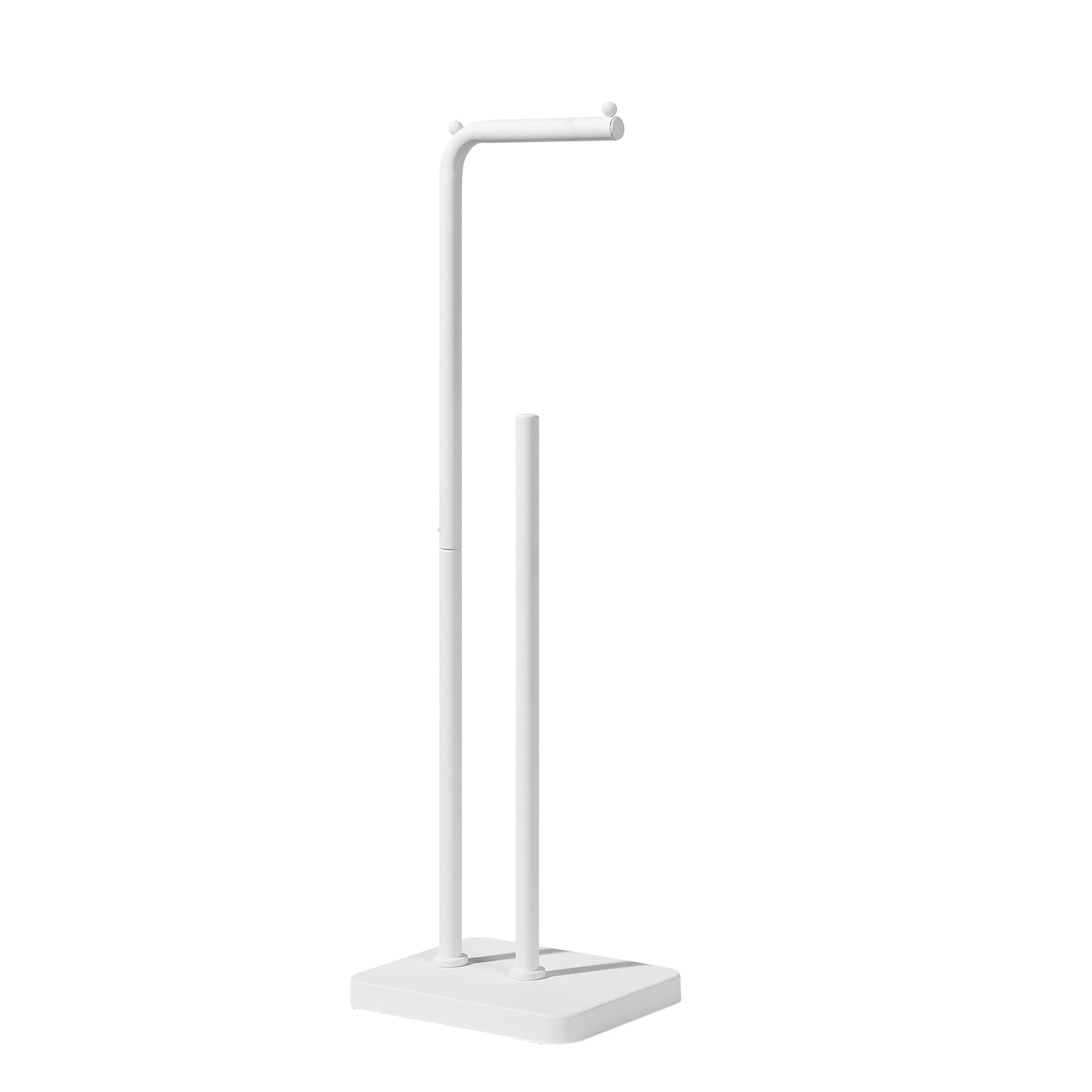 Toilet Tissue Paper Roll Holder Square Base Stand with Reserve