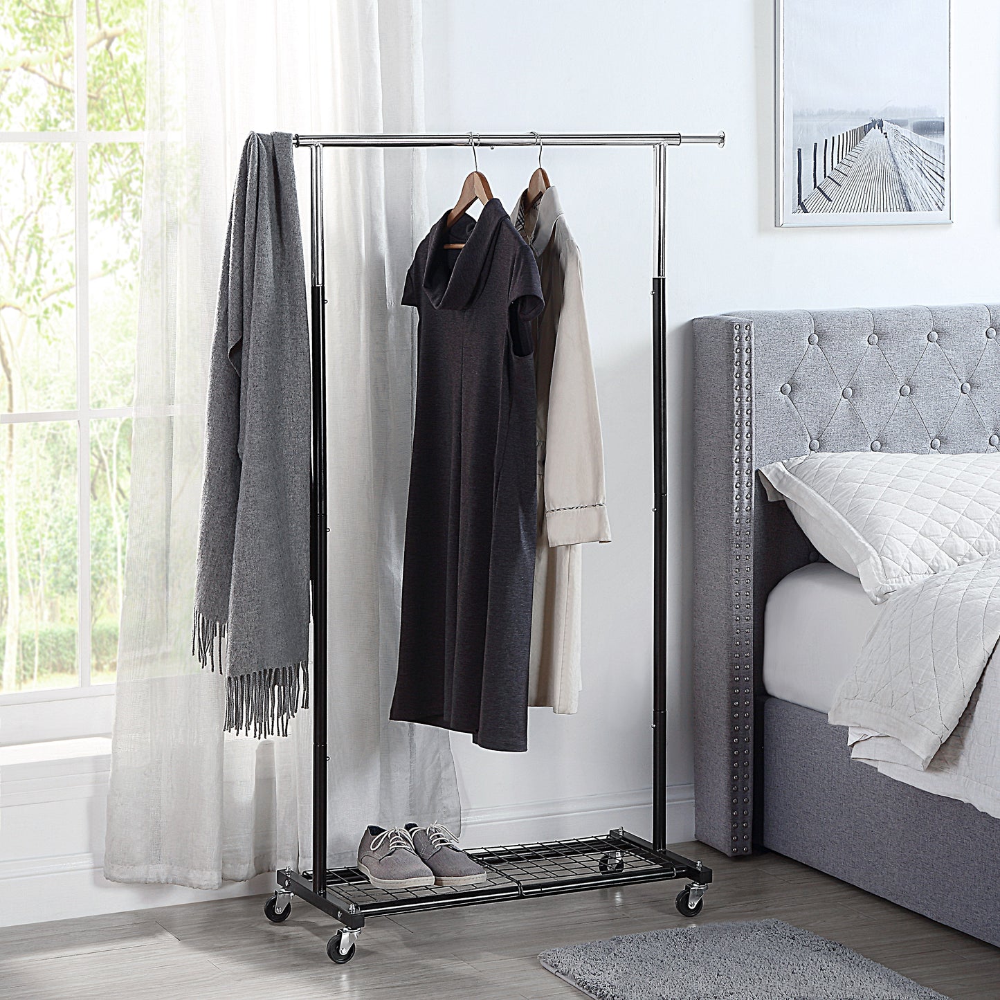 Johnny Jack Garment Rack With Shelve