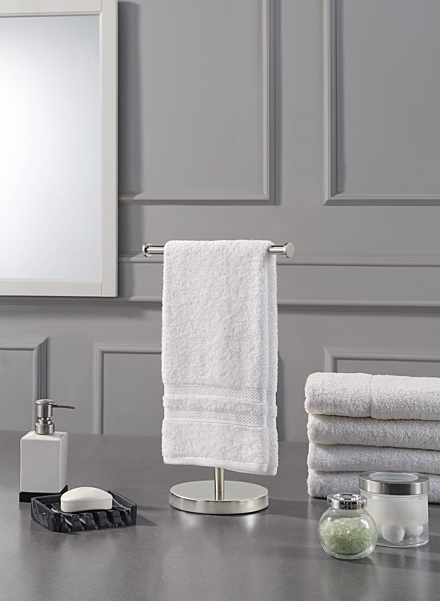 Elite Heavy Weighted Countertop Hand Towel Rack