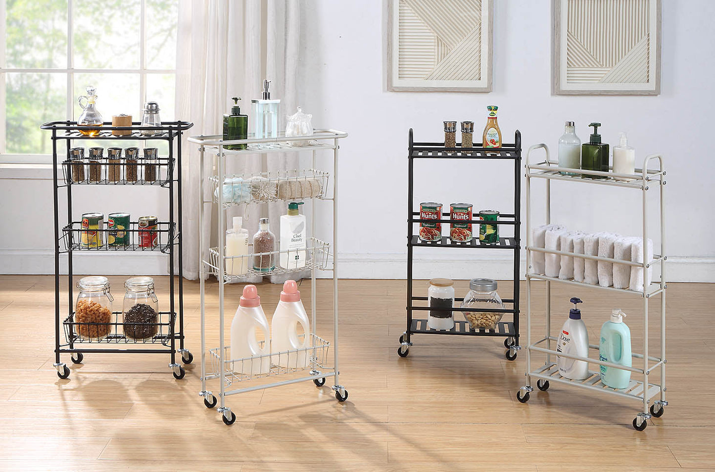 San.Wu OPP Slim 3-Tier Storage Utility Cart