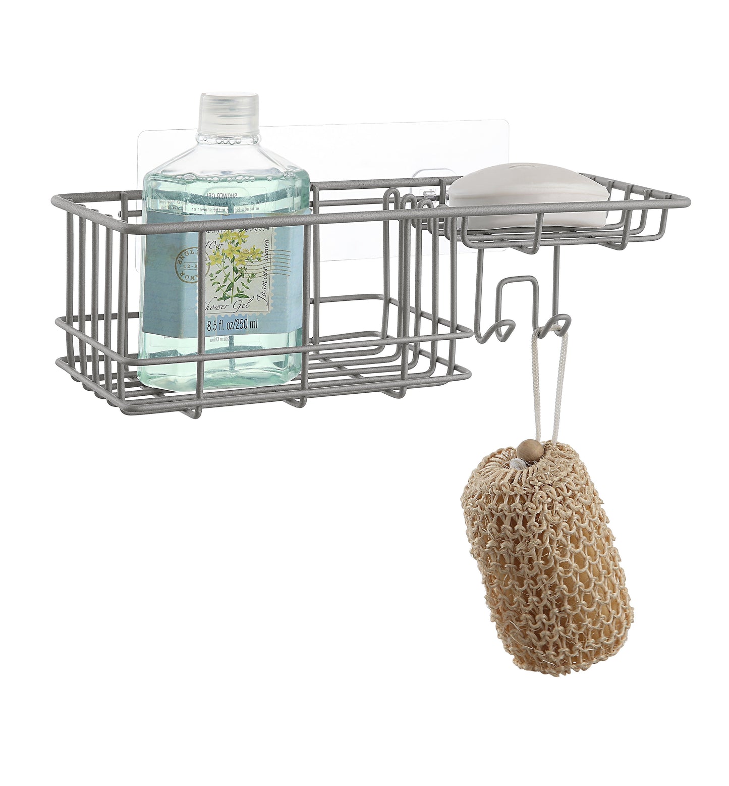 Adhesive OPP Shower Basket Shelf
