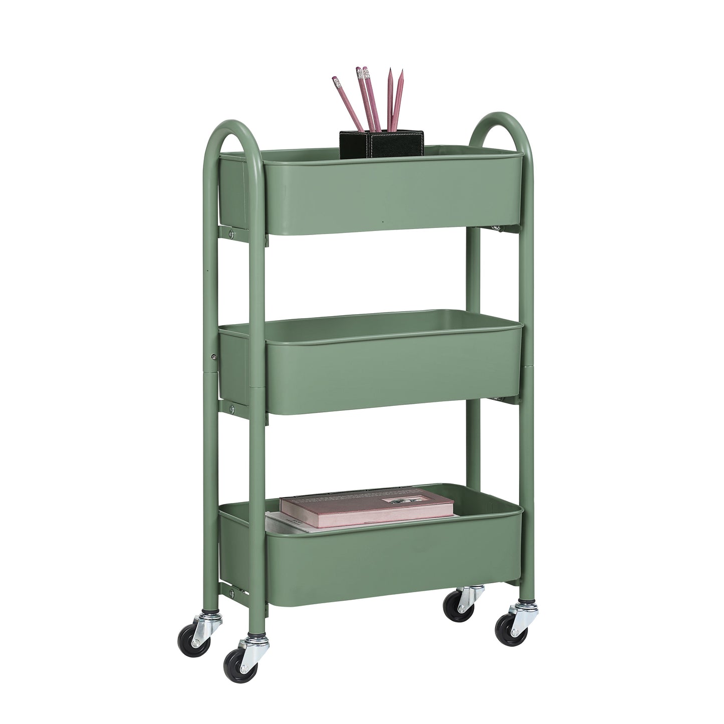 Slim Narrow Purpose 3 Tier Rolling Cart