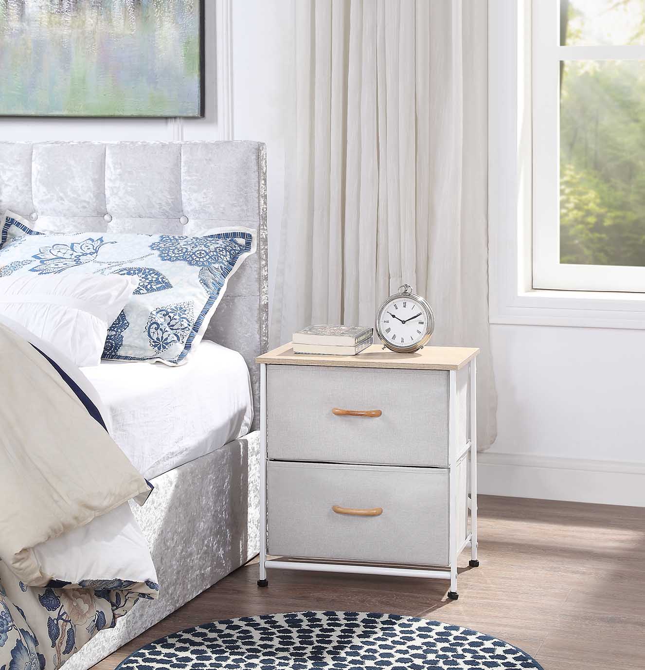 Vertical Dresser Storage Tower - 2 Drawers